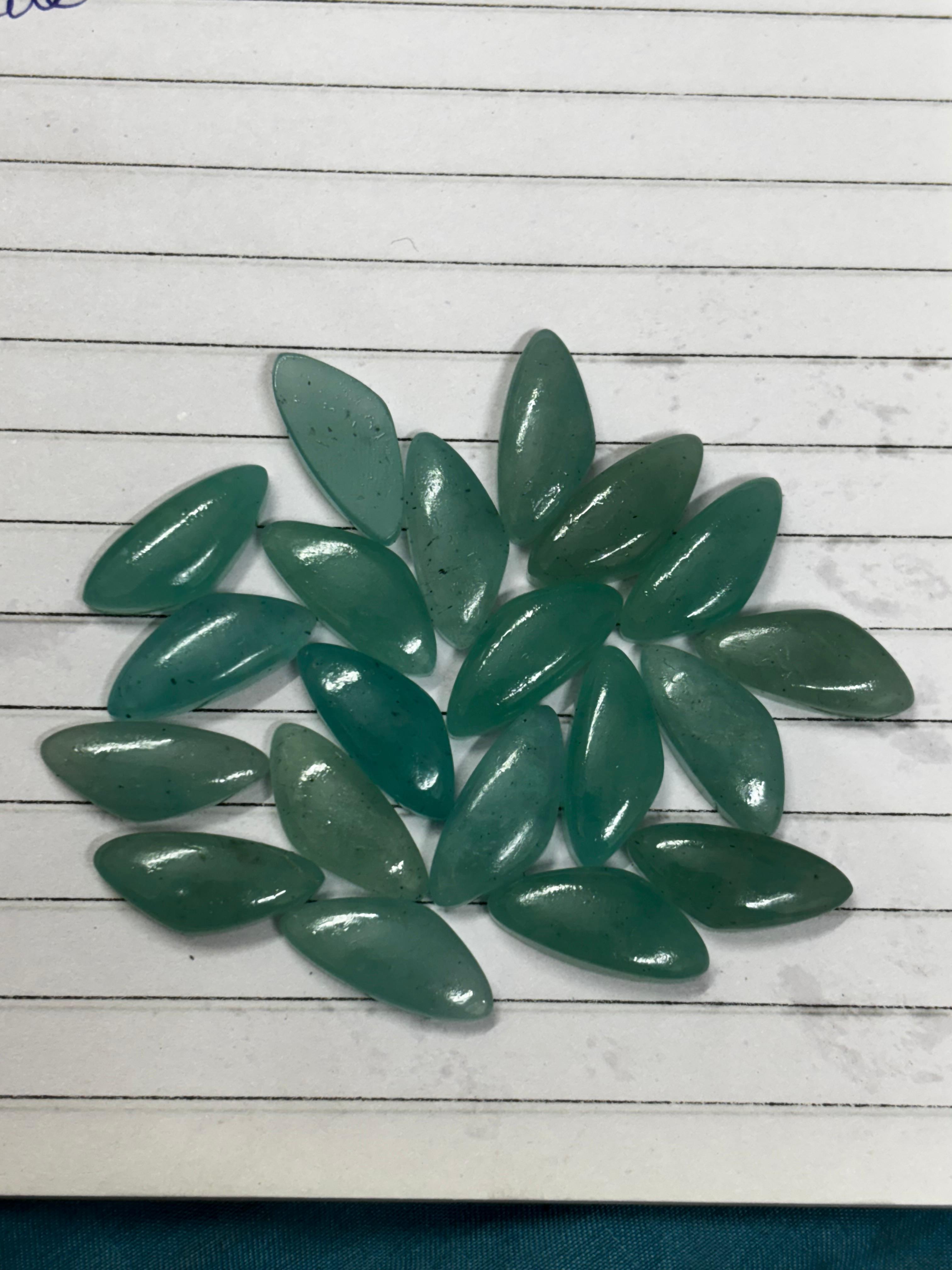 Natural Amazonite Teardrop Cabochons – Polished Gemstone