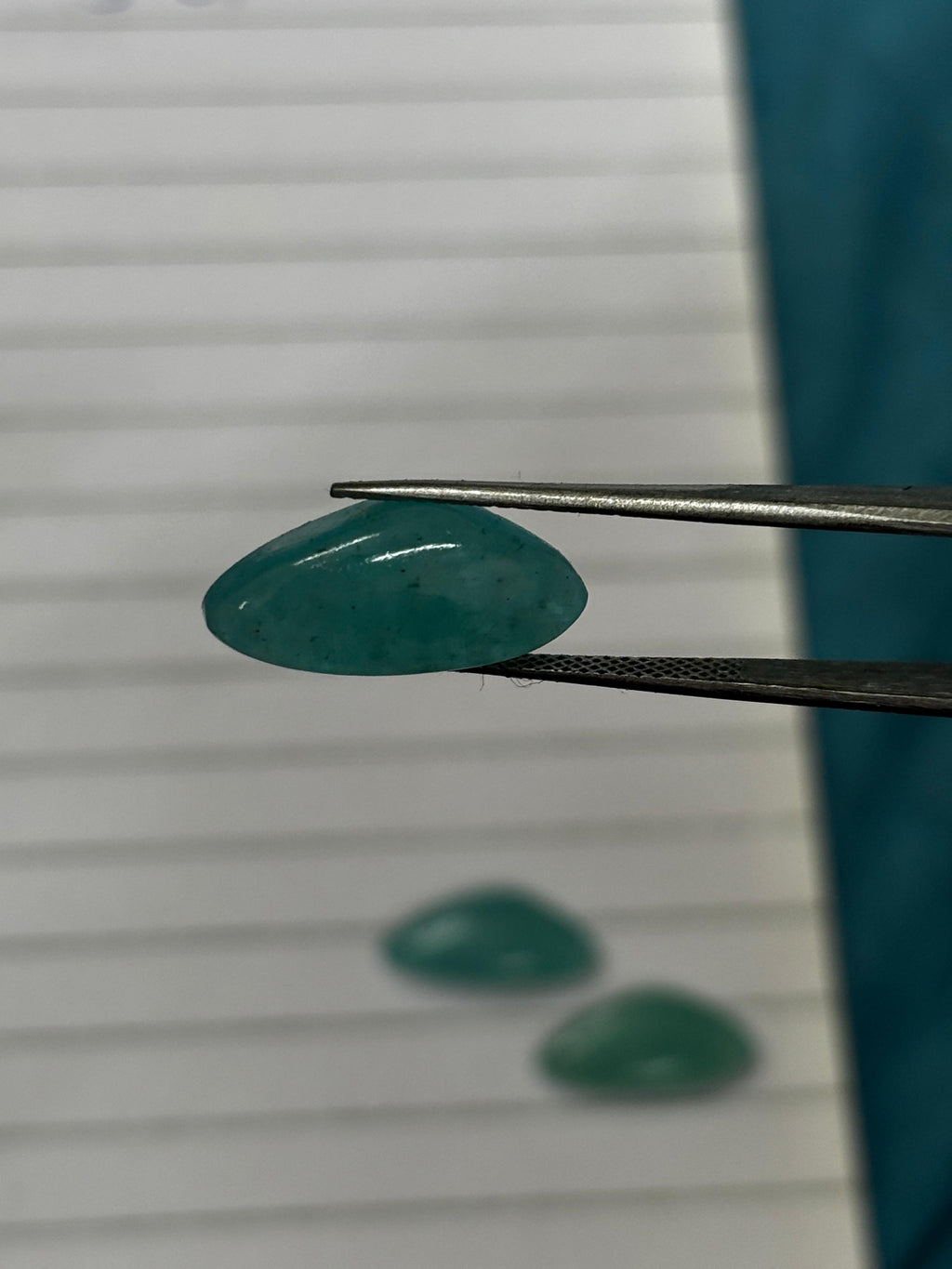 Natural Amazonite Teardrop Cabochons – Polished Gemstone