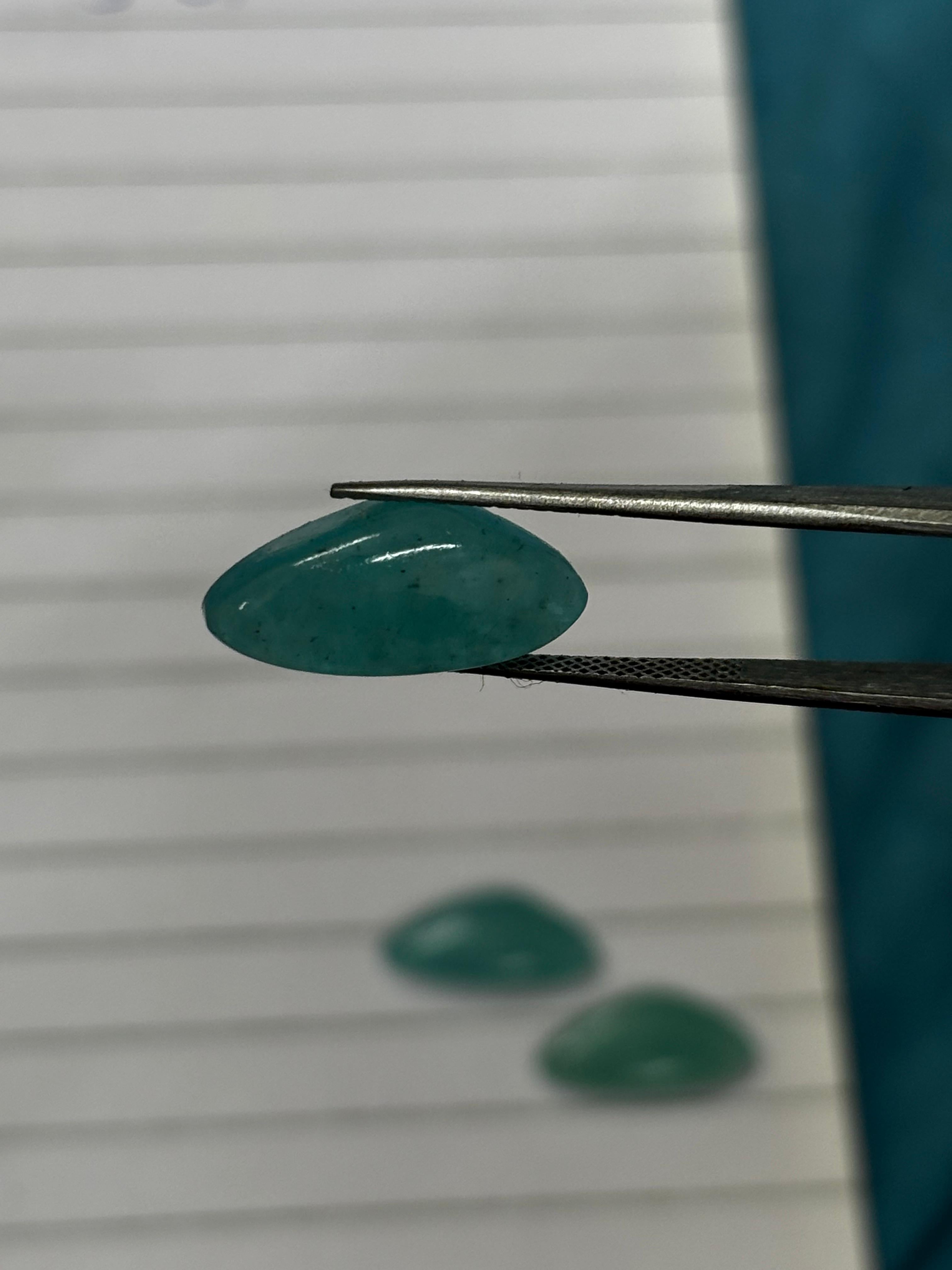 Natural Amazonite Teardrop Cabochons – Polished Gemstone