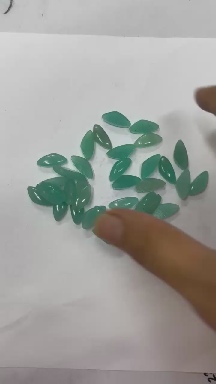 Natural Amazonite Teardrop Cabochons – Polished Gemstone